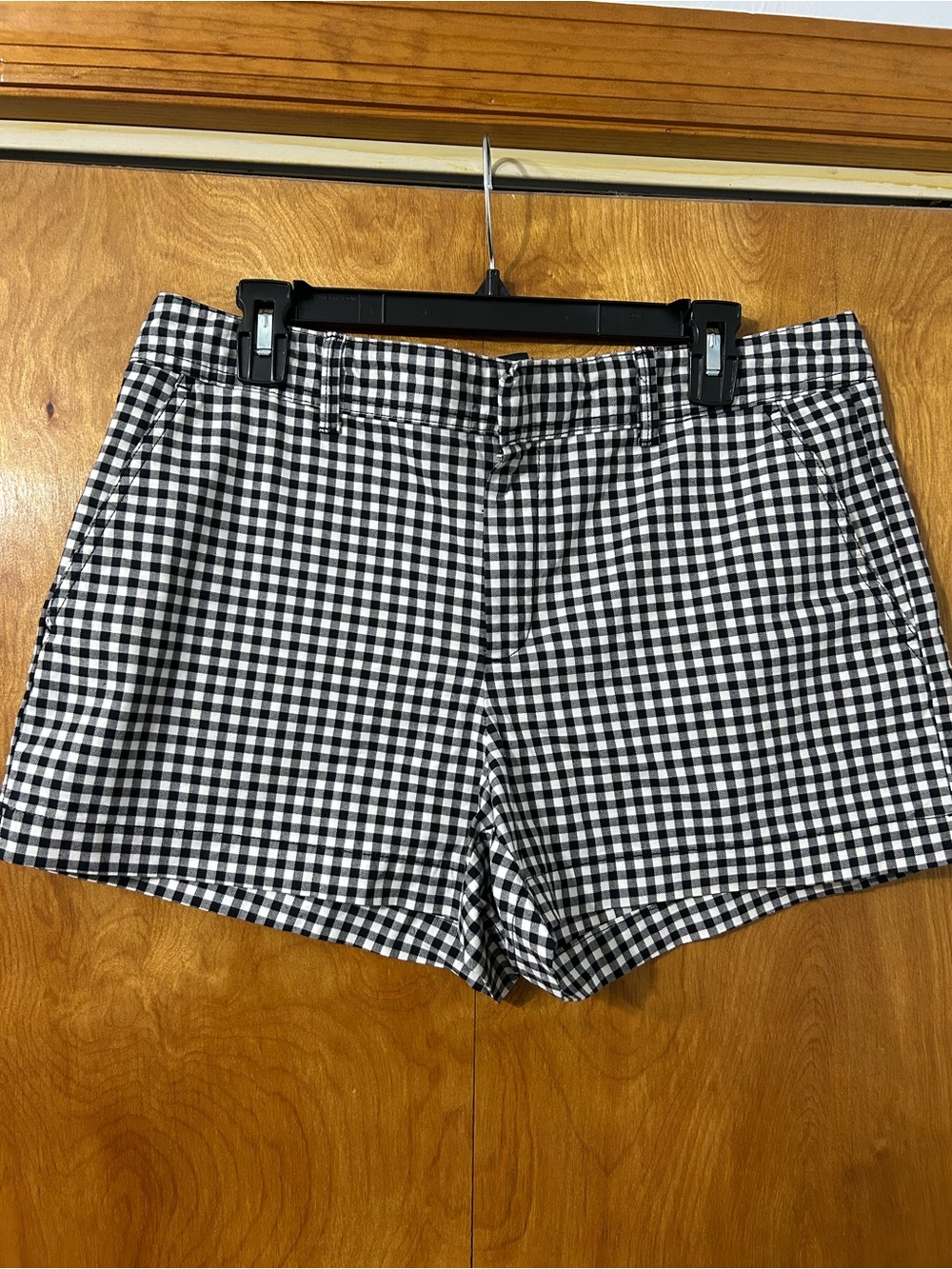 GAP Black and White Gingham Shorts